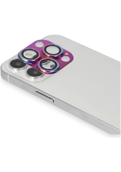iPhone 13 Pro Max Pers Alüminyum Kamera Lens - RAINBOW-(5796) - M707R975-K30707 fiyatları