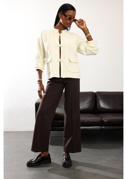 Kahverengi Düz Kesim Pantolon 16972