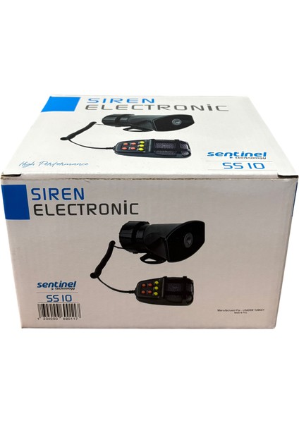 Araç Siren Mikrofonlu 7 Sesli 12V 100W Ss 10