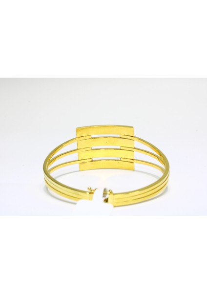 14 Ayar Altın 4 Sıralı Kaburga Kelepçe Bilezik 12.21 gr fırsatları