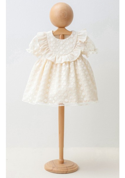 Kız Bebek Elbise Kız Çocuk Elbise Doğum Günü Parti Düğün Keten Kısa Kollu Astarlı Elbise indirimleri