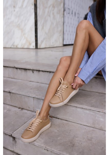 Ariana Kadın Siyah Gercek Deri Bagcıklı Sneaker indirimleri