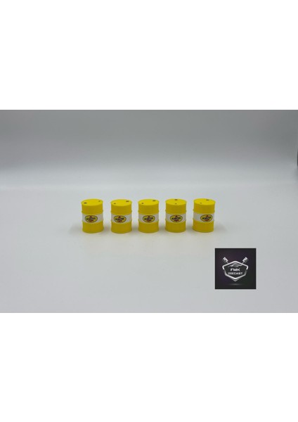 1:24 Ölçek Sarı Yağ Varili 5’li Set – Diorama Model Araba Aksesuarı – Garaj ve Servis Dekoru fırsatları