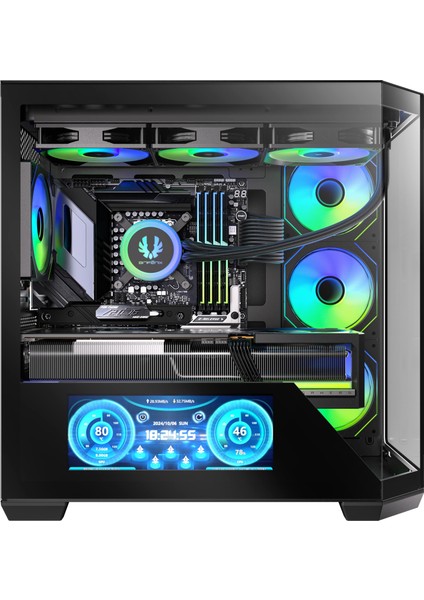 Digital T10 Black 850W 10.24″ Ekran 80+ Bronze KT10ES10BBK85-4A 4X120MM Argb Fan Atx Temperli Cam Siyah Gaming (Oyuncu) Kasa fiyatları