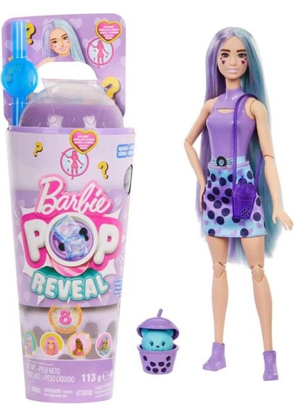 Pop Reveal Bubble Tea Serisi Renkli ve Desenli Bebek ile 8 Sürprizli Eğlenceli Deneyim
