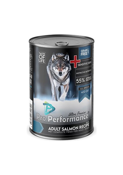Ultra Premium Somonlu Yetişkin Köpek Konservesi 12 Adet 400 gr