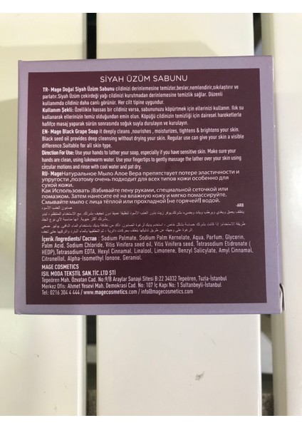 Siyah Üzüm Sabunu fiyatları
