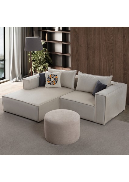 Arven Köşe Koltuk Takımı Krem