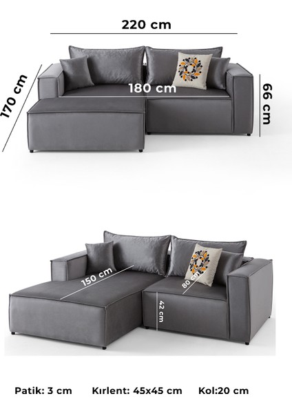 Arven Köşe Koltuk Takımı Krem fırsatları