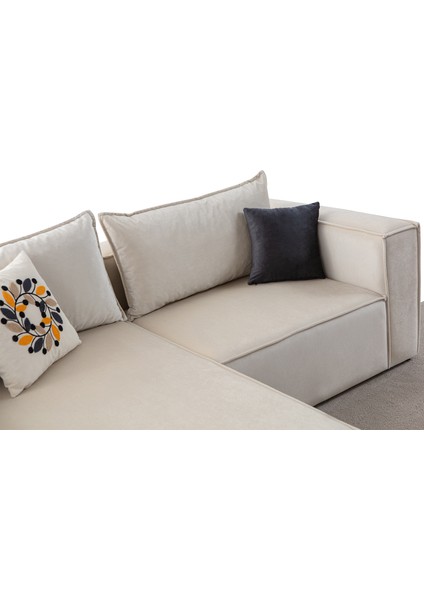 Arven Köşe Koltuk Takımı Krem