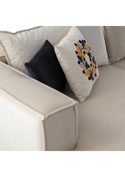 Arven Köşe Koltuk Takımı Krem