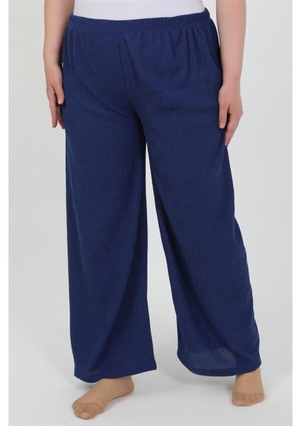 Kadın Büyük Beden Bürümcük Pantolon Saks fiyatları