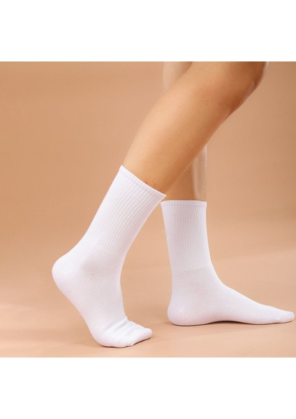 Unisex 12 Çift Pamuklu Tenis Spor Uzun Soket Boy Çorap modelleri