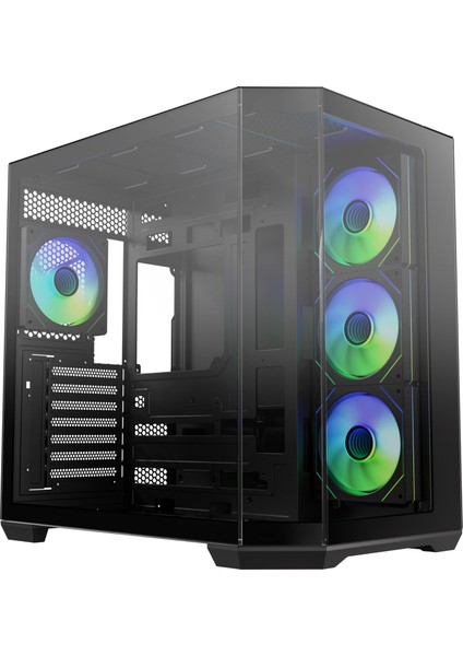 Mirror T10 Black 850W 80+ Bronze Psu 4X120MM Argb Fan Atx Aynalı Temperli Cam Siyah Gaming (Oyuncu) Kasa modelleri