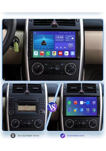 Mercedes B200 Özel 9" Wifi Android , 8gb Ram 128GB Depolama, Carplay Destekli Multimedya Navigasyon Sistem fırsatları