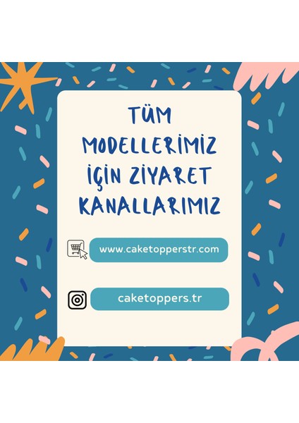 Stitch Temalı Kız Çocuk Doğum Günü Isme Özel 3D Pasta Üstü Süsü Seti Cake Topper modelleri