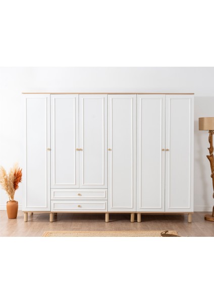 Tindra Gardırop 6 Kapaklı