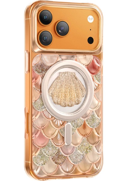 iPhone 17 Pro Uyumlu Kılıf 3D Tasarım Göz Alıcı Parlaklık Iceland Simli Magsafe Kapak fiyatları