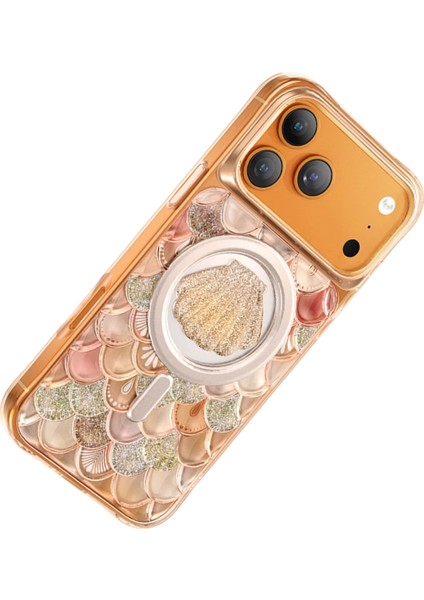 iPhone 17 Pro Uyumlu Kılıf 3D Tasarım Göz Alıcı Parlaklık Iceland Simli Magsafe Kapak modelleri