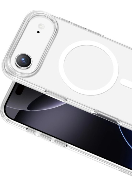 Apple iPhone 17 Air Uyumlu Kılıf Non Yellow Şeffaf Magsafe Kapak fiyatları
