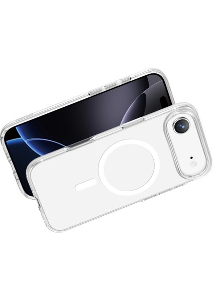 Apple iPhone 17 Air Uyumlu Kılıf Non Yellow Şeffaf Magsafe Kapak modelleri