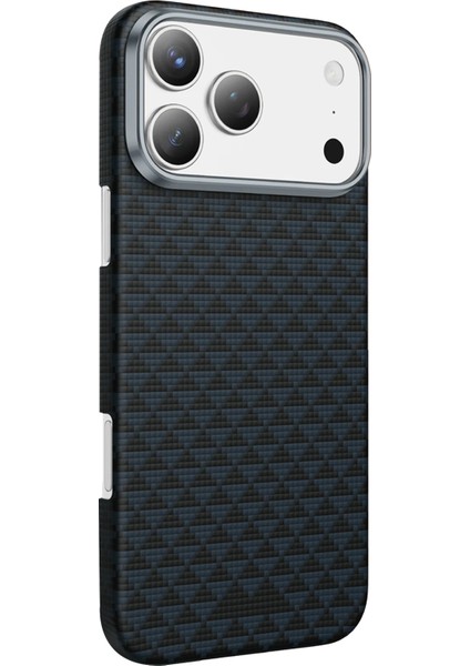 iPhone 17 Pro Max Kılıf Magsafe Şarjlı Süper Ince Aramid Karbon Fiber Paris Desen Kevlar Kapak modelleri