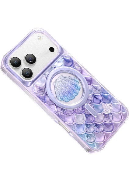 iPhone 17 Pro Max Kılıf 3D Tasarım Göz Alıcı Parlaklık Iceland Simli Magsafe Kapak modelleri