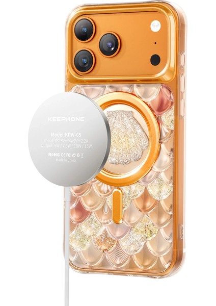 iPhone 17 Pro Max Kılıf 3D Tasarım Göz Alıcı Parlaklık Iceland Simli Magsafe Kapak indirimleri