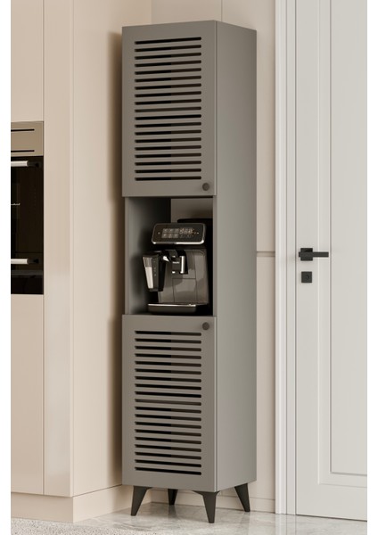 Sümer Panjur Kapaklı Açık Raflı Mdf Banyo Dolabı- Kiler Dolabı- Mutfak Dolabı - Çok Amaçlı Saklama Dolabı modelleri