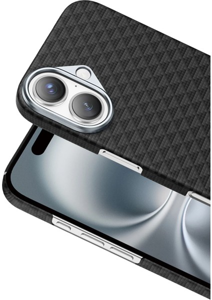 Apple iPhone 17 Air Kılıf Magsafe Şarj Özellikli Süper Ince Aramid Karbon Fiber Paris Desen Kevlar fiyatları