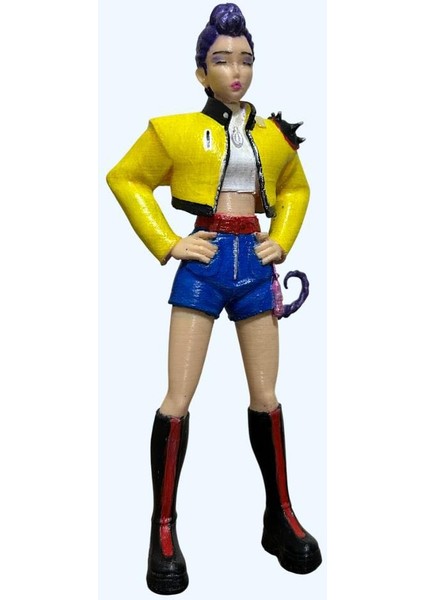 Hd-Rumi – El Boyama 3D Koleksiyon Figürü | Işıltılı Saç ve Detaylar | Demon Hunters Tarzı fiyatları