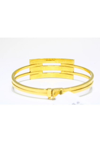 14 Ayar Altın 3 Sıralı Kaburga Kelepçe Bilezik 12.61 gr fırsatları