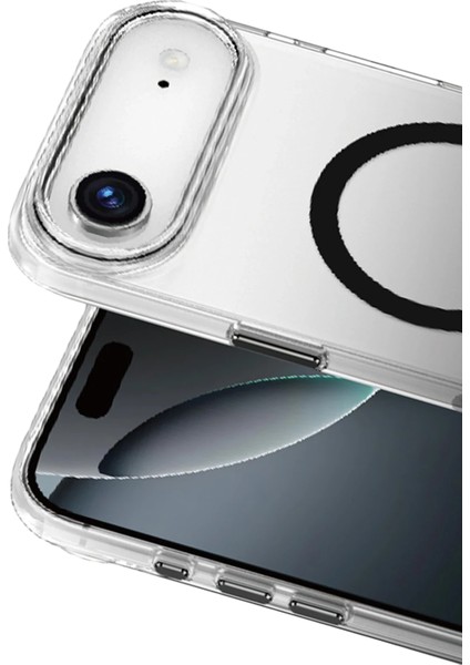 Apple iPhone 17 Air Uyumlu Kılıf Renk Geçişli Şeffaf Renkli Magsafe Halkalı Kapak fiyatları