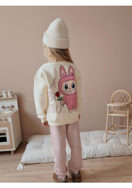 Labubu Kız Çocuk 3 Iplik Şardonlu Alt Üst Takım Süper Kalite Kumaş Sırt Baskı Detaylı fiyatları