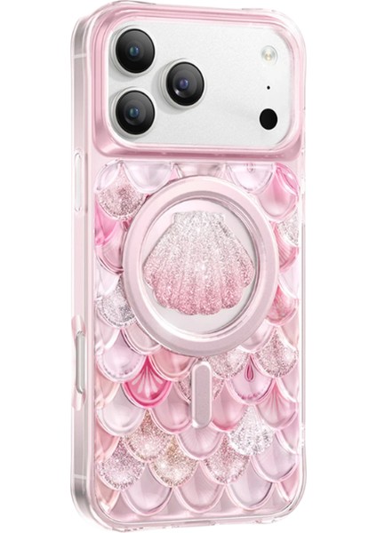 iPhone 17 Pro Uyumlu Kılıf 3D Tasarım Göz Alıcı Parlaklık Iceland Simli Magsafe Kapak fiyatları