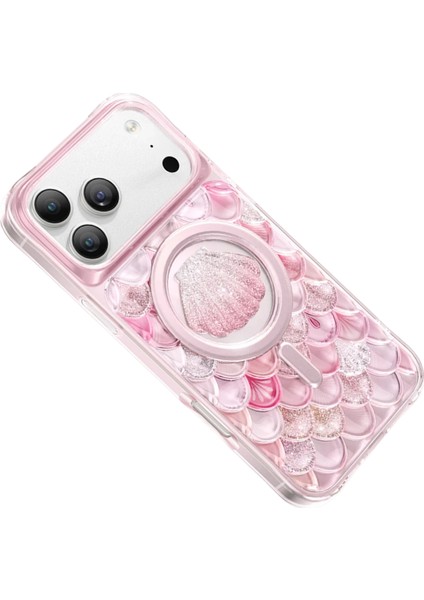 iPhone 17 Pro Uyumlu Kılıf 3D Tasarım Göz Alıcı Parlaklık Iceland Simli Magsafe Kapak modelleri