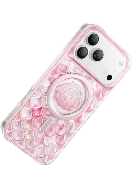 iPhone 17 Pro Uyumlu Kılıf 3D Tasarım Göz Alıcı Parlaklık Iceland Simli Magsafe Kapak fırsatları