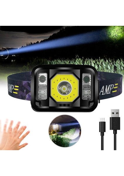 Pratik Sensörlü Sinyalli Kafa Lambası WT-024 - M778R308-K86778