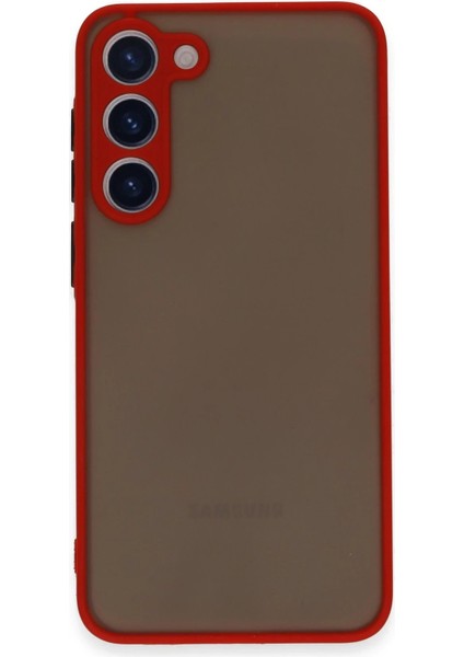 Samsung Galaxy S23 Plus Kılıf Montreal Silikon Kapak - KIRMIZI-(5796) - M465R709-K78465