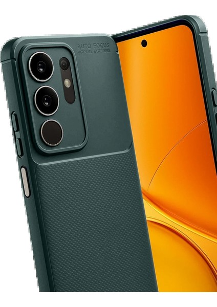 Vivo Y29 4g Auto Focus Karbon Kapak - Koyu YEŞIL-(5796) - M775R417-K56775