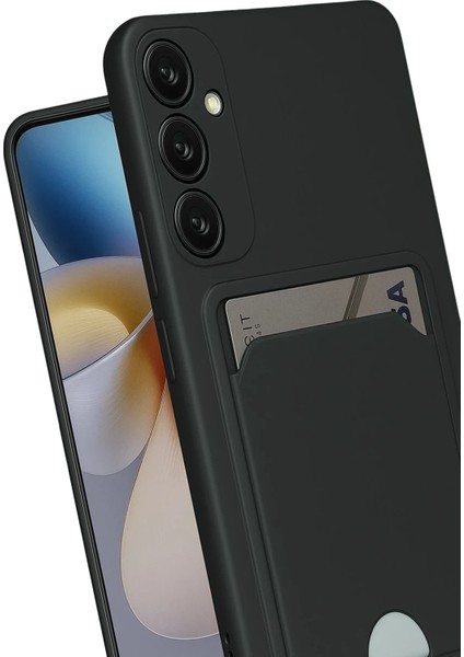 Samsung Galaxy S24 Fe Kılıf Kelvin Kartvizitli Silikon - SIYAH-(5796) - M995R008-K60995 fırsatları