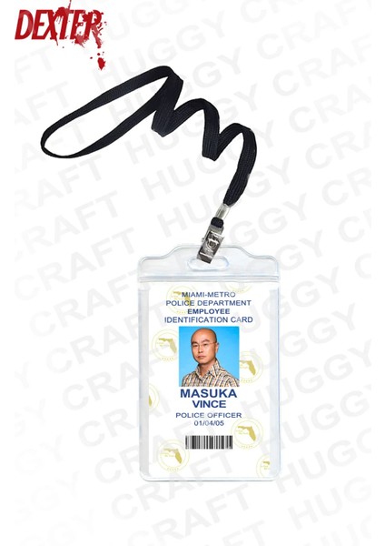 Masuka Vince Kimlik Kartı | Kaliteli Baskı Pvc Kart + Boyun Askılığı + Şeffaf Su Geçirmez Kartlık fiyatları