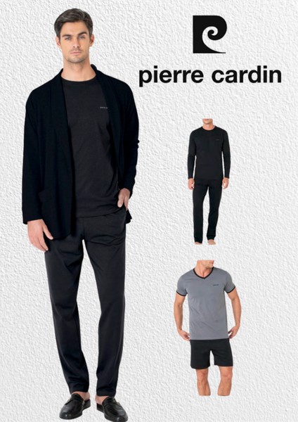 Erkek Giyim 5 Parça Kutulu %100 Pamuk Robdöşambır & Pijama Takımı Set