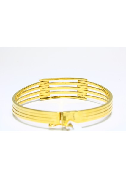 14 Ayar Altın 5 Sıralı Kaburga Kelepçe Bilezik 13.15 gr fırsatları