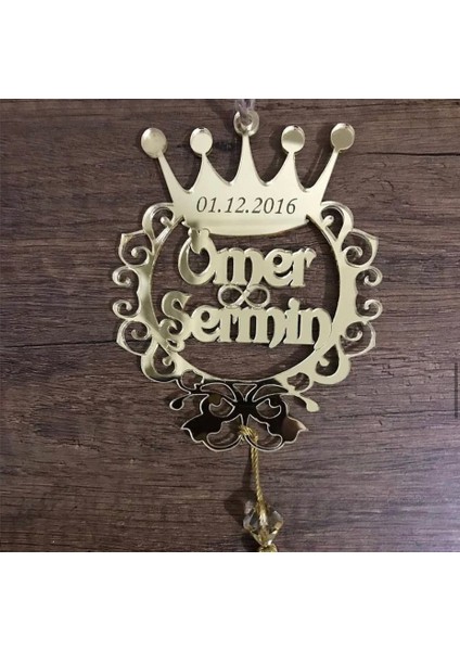 Kişiye Özel Dikiz Aynası Süsü Taç