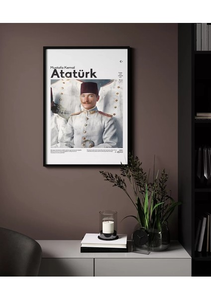 Çerçevesiz Poster Genç Subay Mustafa Kemal modelleri