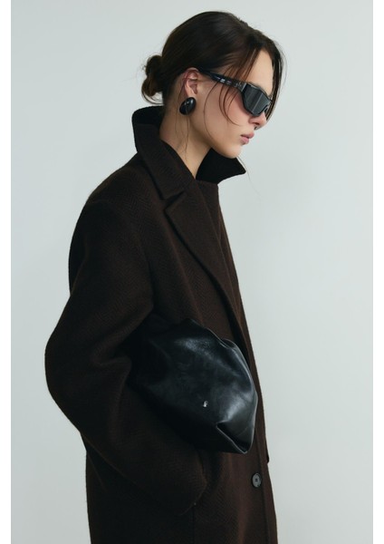 Acı Kahve Dora Uzun Oversize Kaban fırsatları