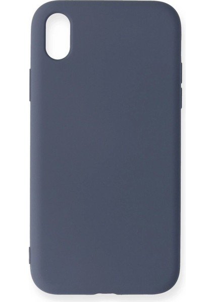 iPhone Xr Kılıf Nano Içi Kadife Silikon - GRI-(5796) - M098R096-K55098