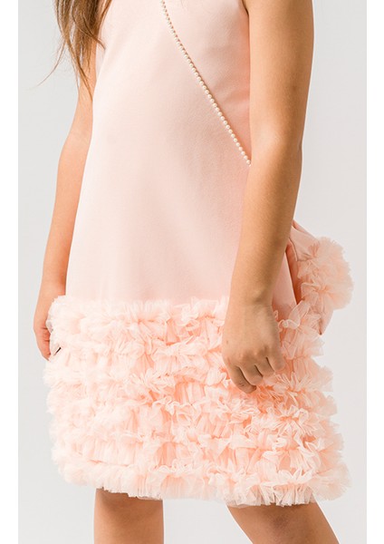 Kız Bebek Kız Çocuk Doğum Günü Parti Düğün Elbise Kısa Kol Çantalı Fırfırlı Tüllü Tütülü Tütü Astarlı fiyatları