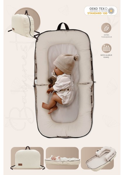 0-6 Ay Katlanabilir Babynest Bebek Yatağı, Taşınabilir Anne Yanı Yatağı Çantalı Foldable Serisi fiyatları